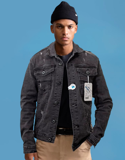 Jacket Jahuay Black Slim Fit Confort