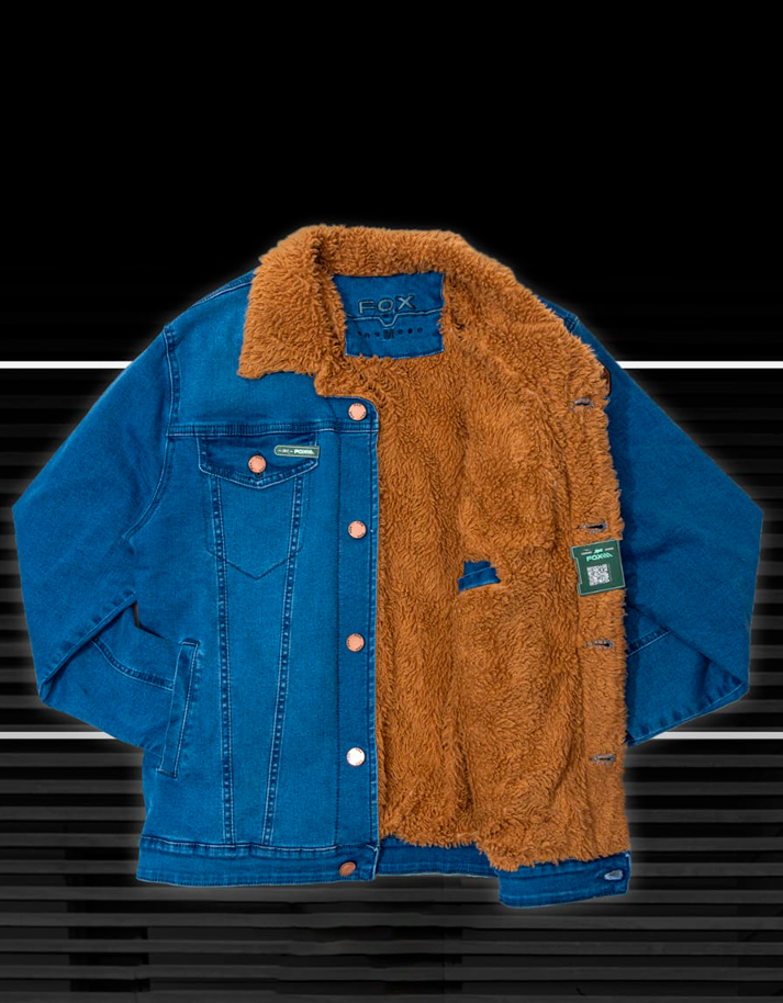 Jacket Premium C/ Peluche Carnero Camello