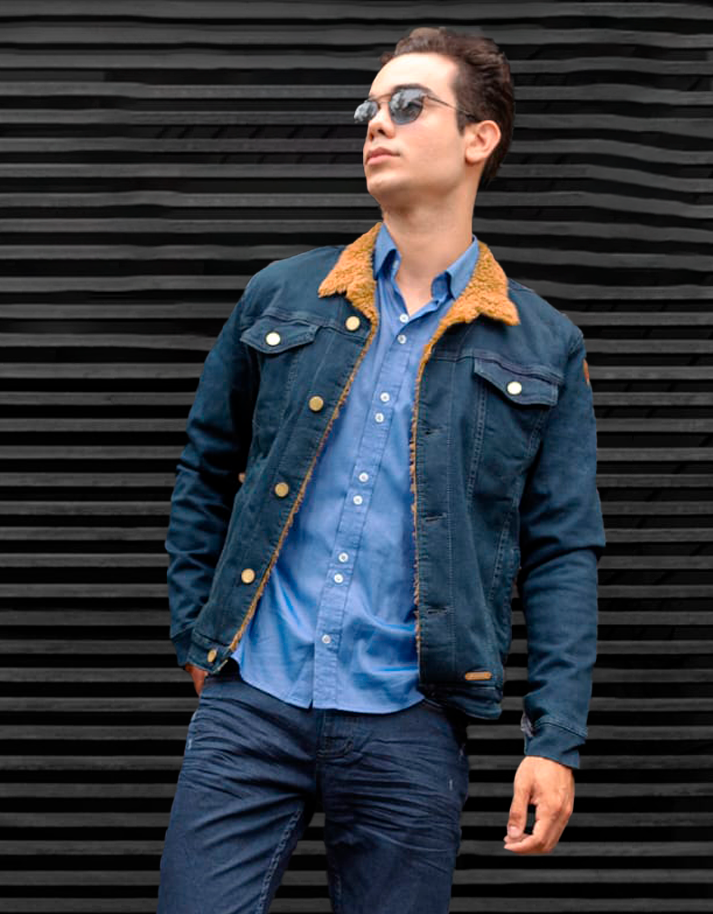 Jacket Premium C/ Peluche Carnero Camello