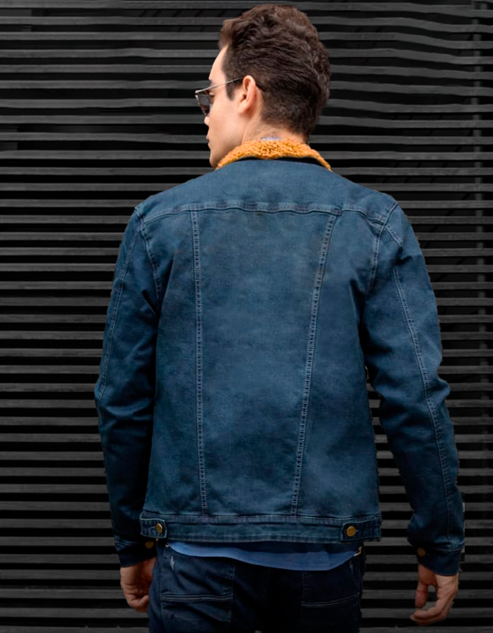 Jacket Premium C/ Peluche Carnero Camello